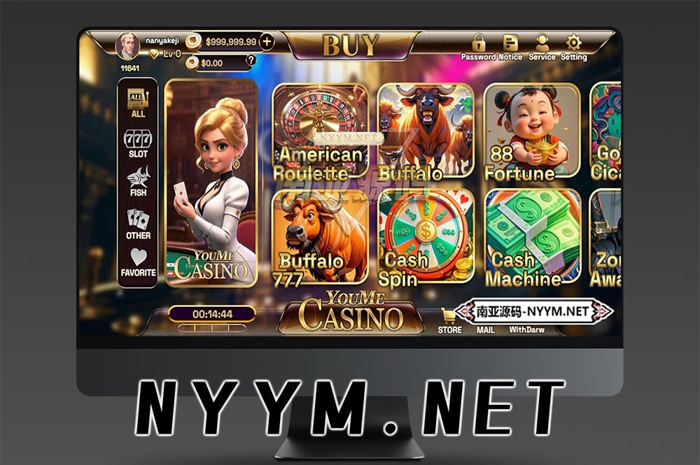 YoumeCasino源码/欧美捕鱼Slots游戏源码/欧美真金Slots老虎机游戏源码/完整运营系统源码