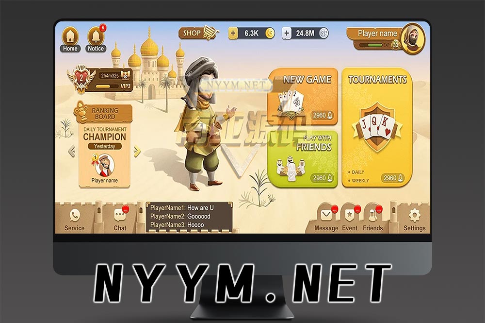 Sawa Baloot 中东棋牌游戏源码/阿拉伯语游戏/迪拜棋牌源码