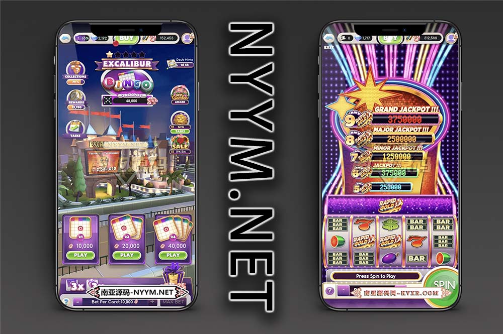 myVEGAS宾果游戏源码/美式老虎机/3D 卡通风格/休闲益智棋牌赌场游戏