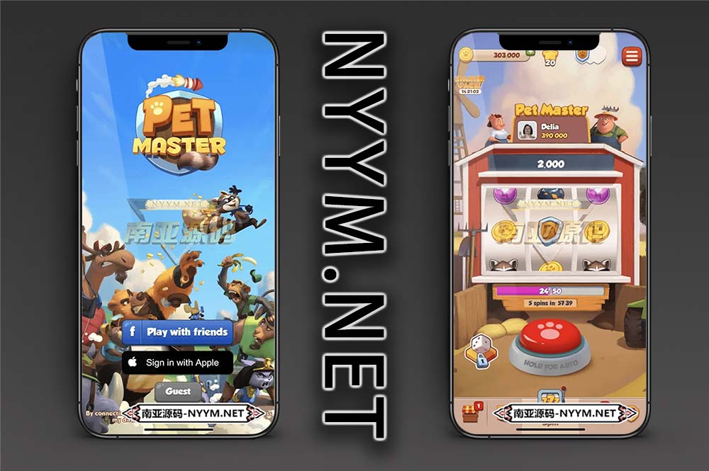 Pet Master手游源码/宠物大师游戏/迷你掷骰子 / 老虎机 / 俄罗斯轮盘赌