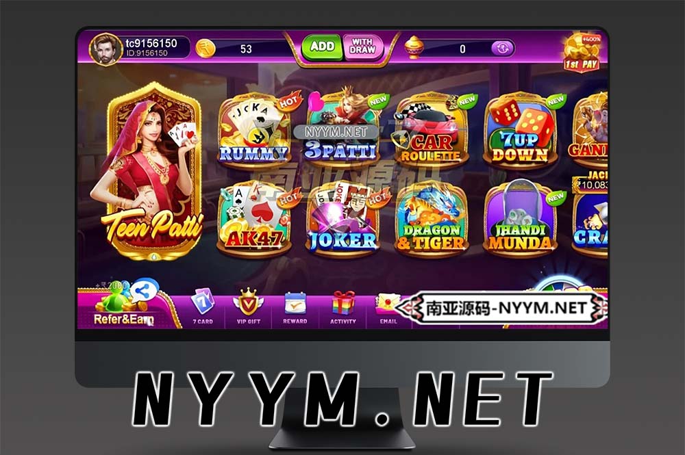 印度 Teen Patti Winner 棋牌源码/印度slots代码/印度rummy游戏自研版本